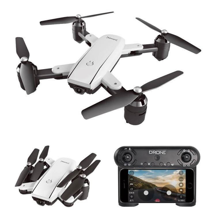 Mini Foldable Quadcopter Drone with 4K HD Dual Camera and WiFi FPV - InfinityMarket - Aerial - altitude - Drone