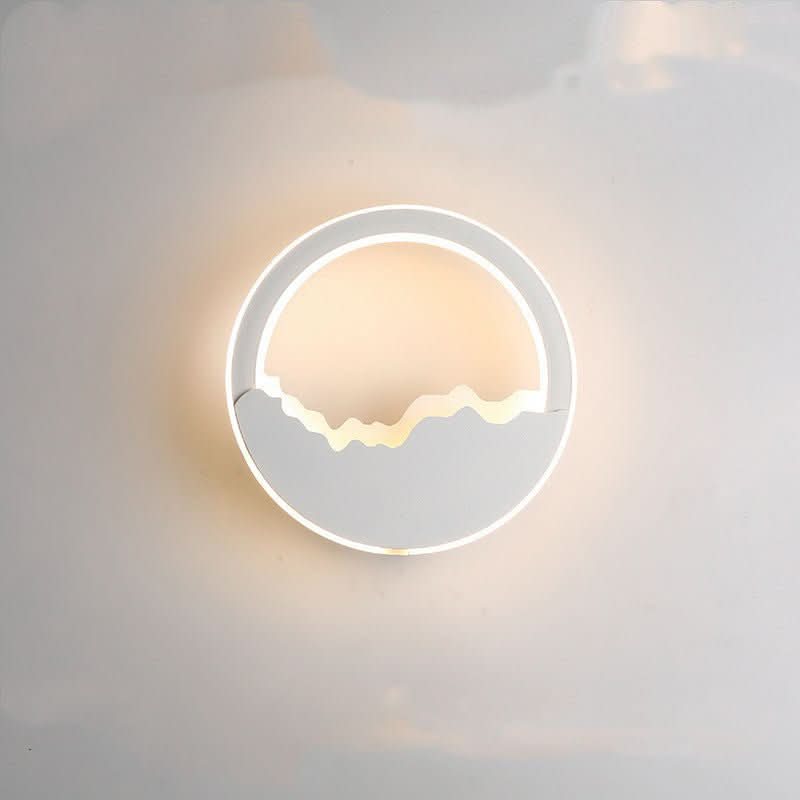 Modern LED Circle Wall Lamp Living Room Hallway Metal Decorative Light - InfinityMarket - Decoration - Decorations - Decorative