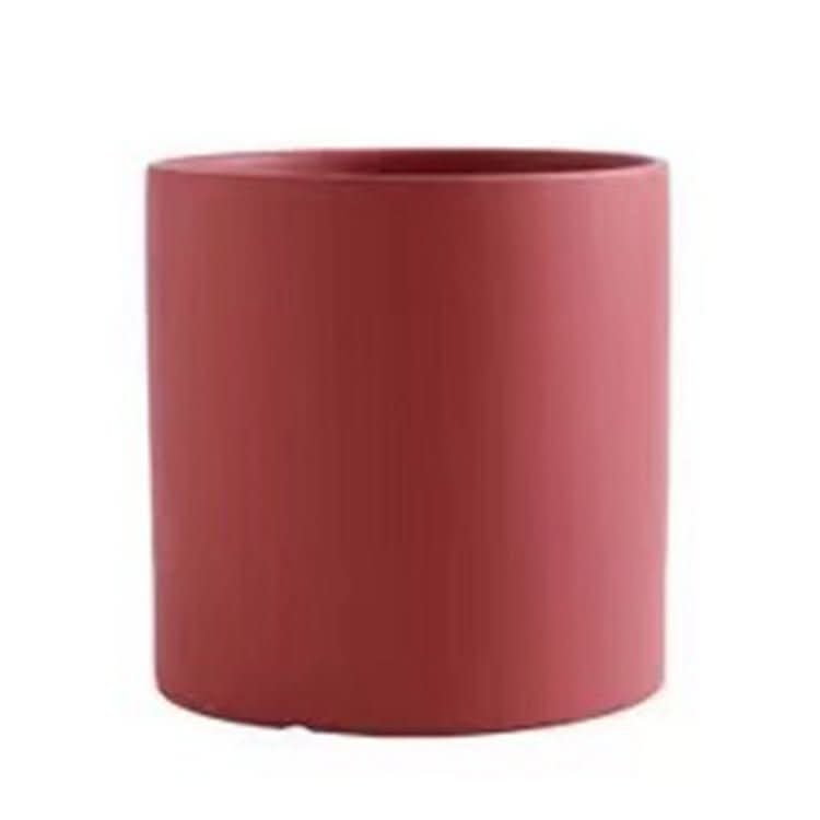 Morandi Straight Tube Ceramic Flower Vase – Contrasting Colors & Pe... - InfinityMarket - Ceramic - clay - Colorful