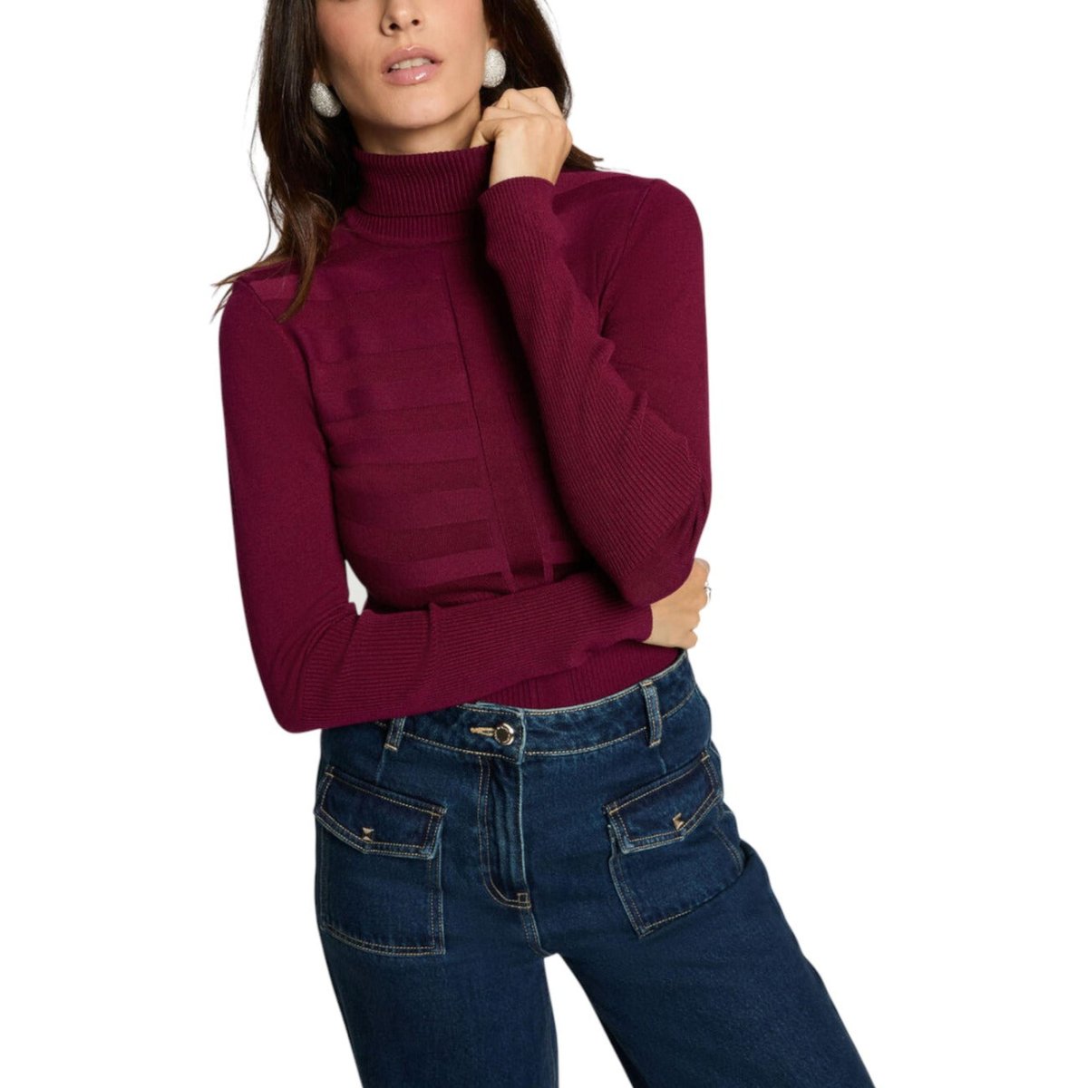 Morgan De Toi Maglia Donna - InfinityMarket - Brand_Morgan De Toi - Category_Abbigliamento - Color_Bordeaux