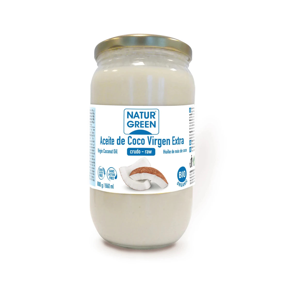 Naturgreen Aceite Virgen De Coco 800 Gramos - InfinityMarket - 