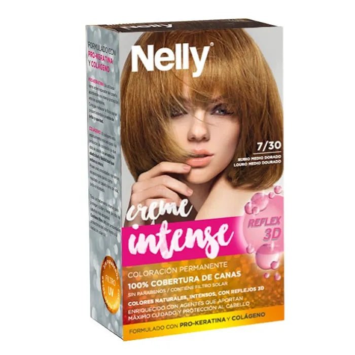 Nelly Creme Intense Tint 7/30 Medium Golden Blonde - InfinityMarket - 