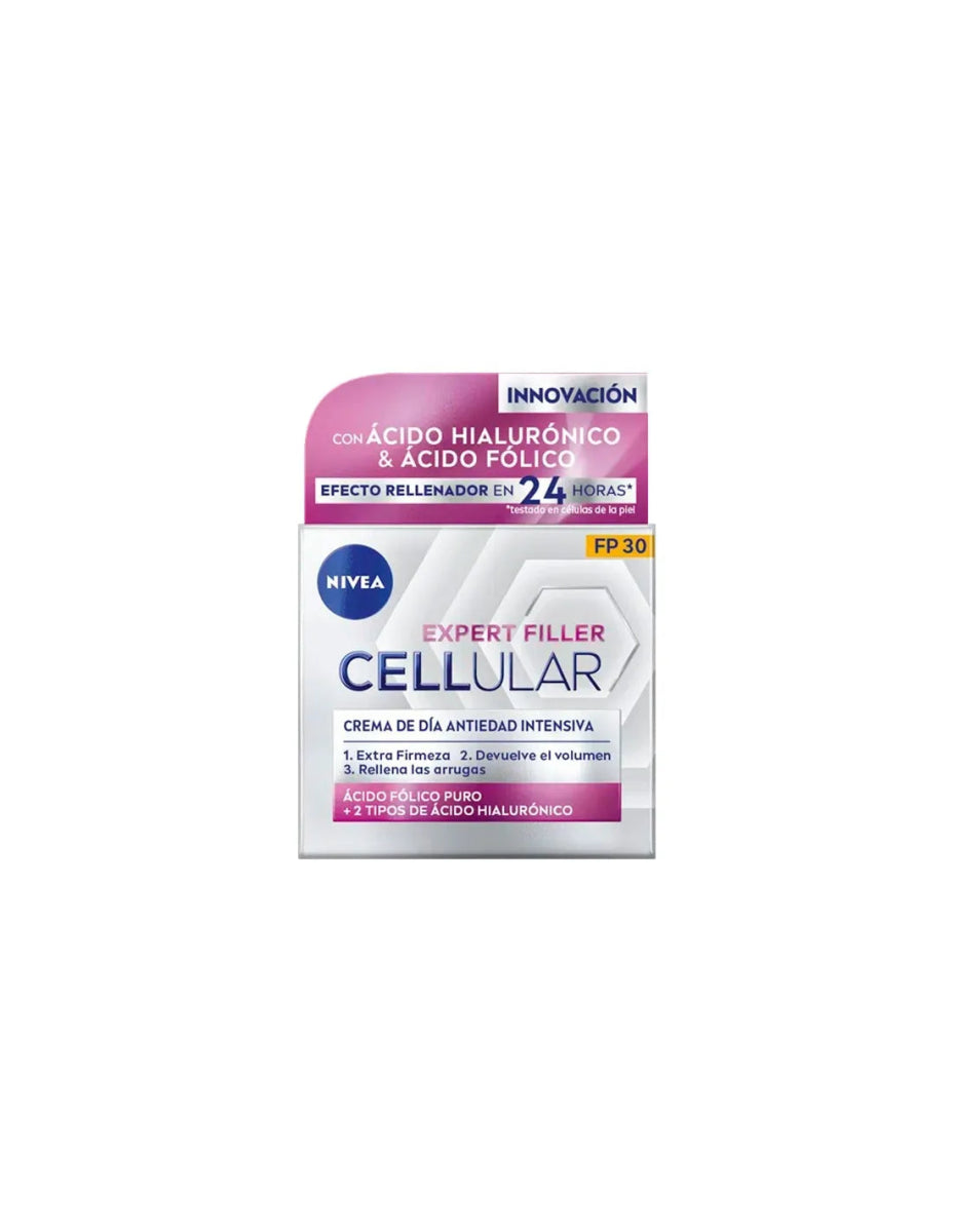 Nivea Cellular Filler Hialurónico y Fólico Crema Día Spf30 50ml - InfinityMarket - 