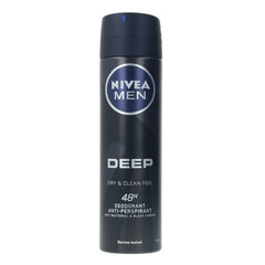 Nivea Men Deep Black Carbon Deodorant Spray 150ml - InfinityMarket - 