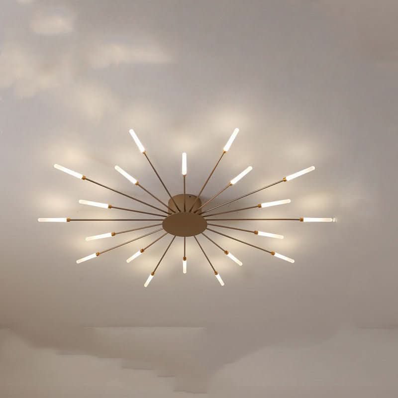 Nordic Minimalist Modern Atmosphere Living Room Fireworks Led Ceili... - InfinityMarket - Chandelier - Corridor Lights - Illuminazione