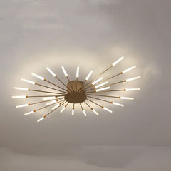 Nordic Minimalist Modern Atmosphere Living Room Fireworks Led Ceili... - InfinityMarket - Chandelier - Corridor Lights - Illuminazione