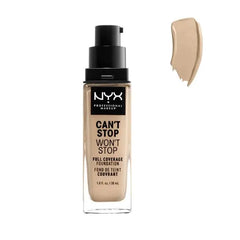 Nyx Can´t Stop Won´t Stop Full Coverage Foundation Nude 30ml - InfinityMarket - copertura totale - fondotinta