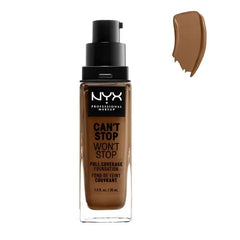 Nyx Can´t Stop Won´t Stop Full Coverage Foundation Sienna 30ml - InfinityMarket - 