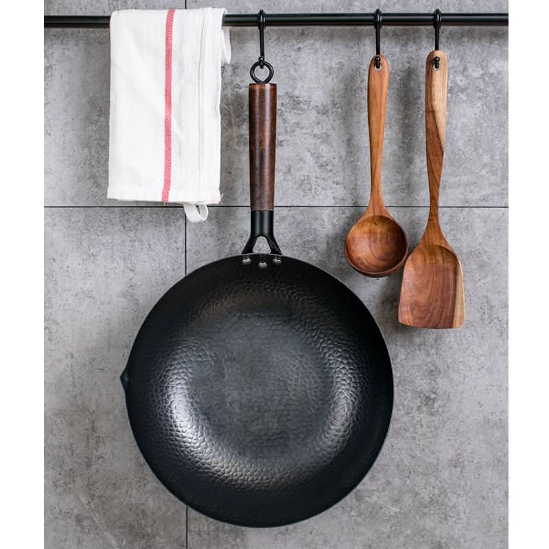 Padella di ferro Tradizionale Wok di Ferro Fatto A Mano - InfinityMarket - Cooking - Handmade - high quality