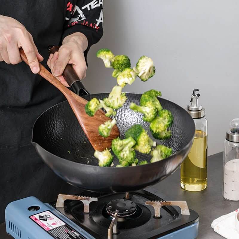 Padella di ferro Tradizionale Wok di Ferro Fatto A Mano - InfinityMarket - Cooking - Handmade - high quality