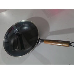 Padella di ferro Tradizionale Wok di Ferro Fatto A Mano