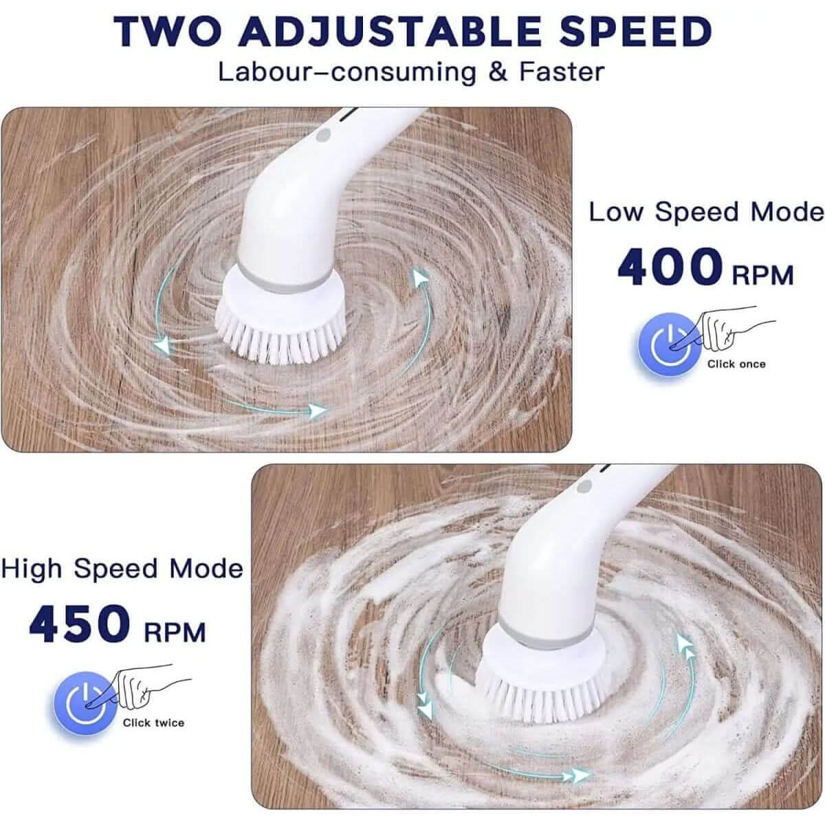 Pennello Pulizia Elettrico 8-in-1: Pulizie Efficaci ed Immediate - InfinityMarket - brush - cleaning brush