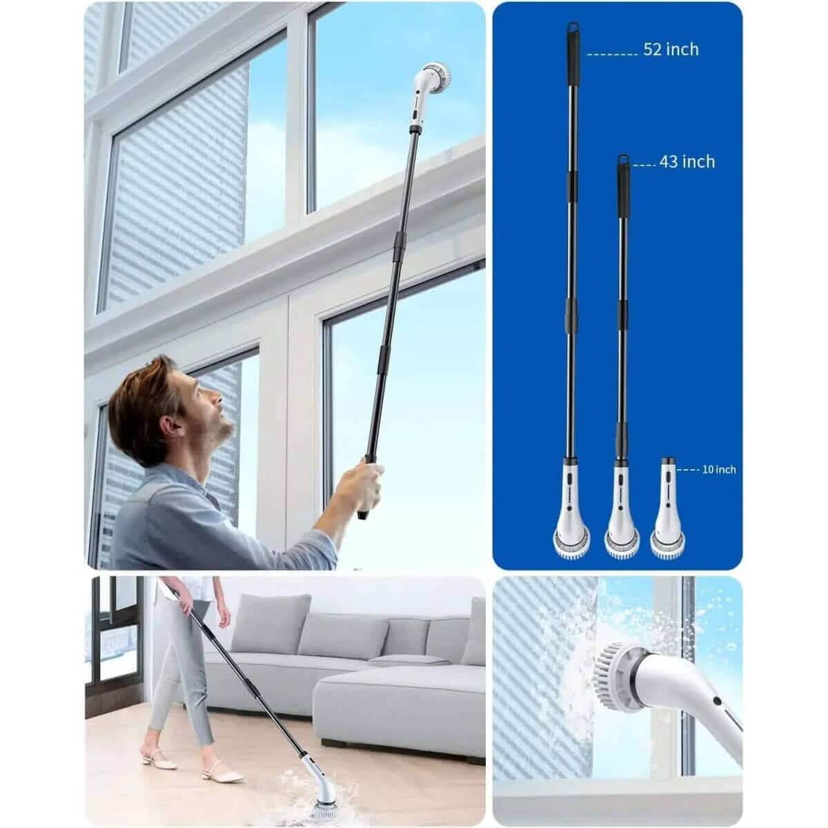 Pennello Pulizia Elettrico 8-in-1: Pulizie Efficaci ed Immediate - InfinityMarket - brush - cleaning brush