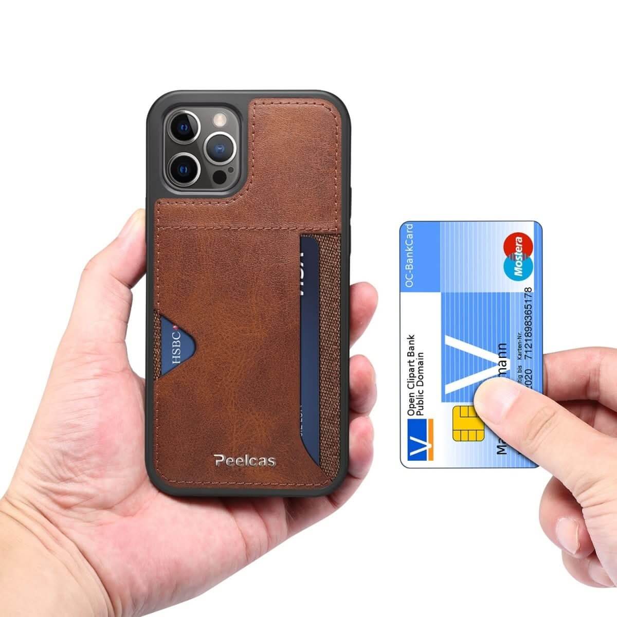 Phone Business Back Leather Card Phone Case - InfinityMarket - card holder - Cover - Covers