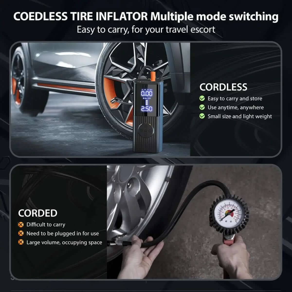 Power Tire Inflator - InfinityMarket - _wf_cus - Auto - Compressor