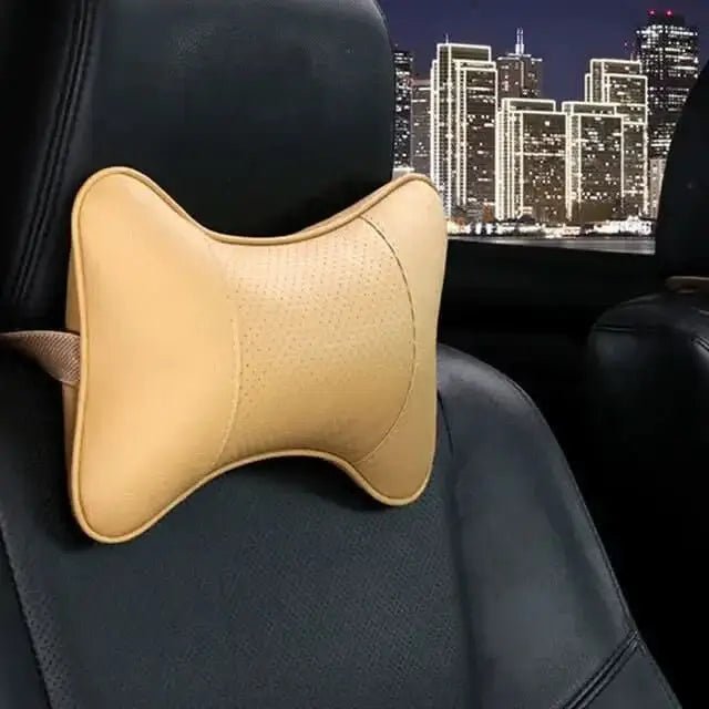 PU Leather Car Neck Pillow for Head Pain Relief - InfinityMarket - Car - Comfort - Comfortable