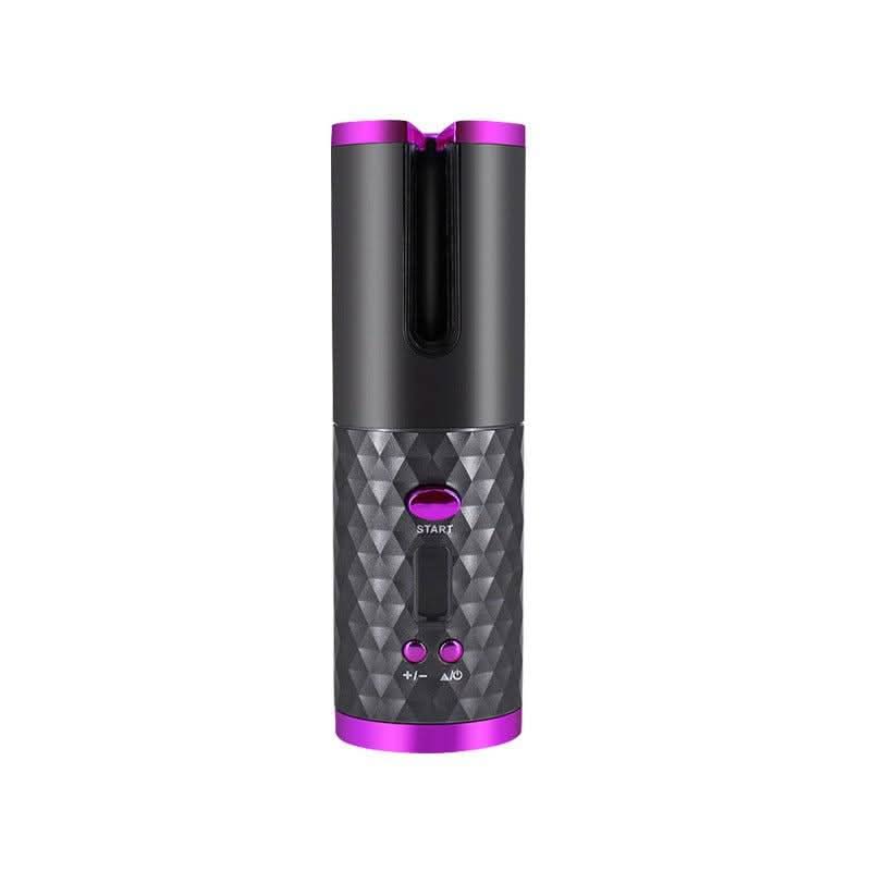 Rechargeable Automatic Hair Curler - Portable, LCD Display, Ceramic... - InfinityMarket - Beauty - capelliAutomatico