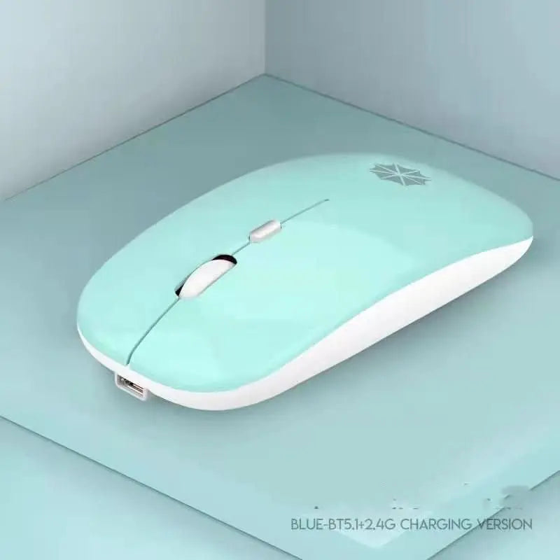 Rechargeable Wireless Mouse - 7 - Color LED, 2.4GHz, Silent, 1600 DPI - InfinityMarket - Bluetooth - Laptop