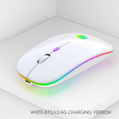 Rechargeable Wireless Mouse - 7 - Color LED, 2.4GHz, Silent, 1600 DPI - InfinityMarket - Bluetooth - Laptop