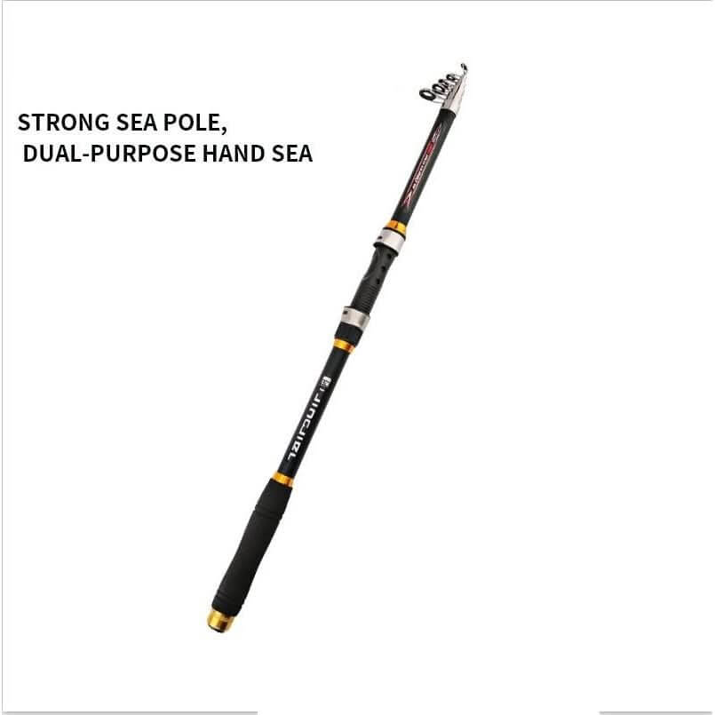 Rigid FRP Carbon Fiber Telescopic Fishing Rod 2.1M - 3.6M - InfinityMarket - Carbon Fiber Fishing Pole - Carbon Fiber Pole - Carp Fishing Rod