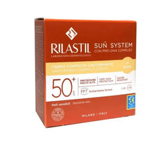 Rilastil Sun System Uniform Compact Cream Spf50+ Shade 01 Beige 10g - InfinityMarket - 