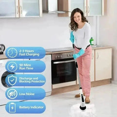 Scopri la Rivoluzionaria Spazzola Elettrica di Pulizia 7 - in - 1 - InfinityMarket - cleaning - cleaning brush - Electric