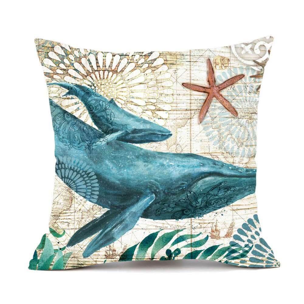 Sea Turtle Printed Cushion Covers for Sofa & Chair Decor - InfinityMarket - Pillows - Sofa - Sofa Cushion Covers