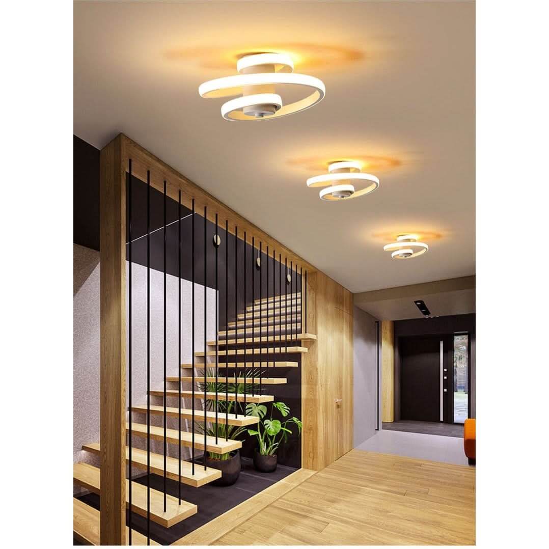 Semi Flush Mount LED Ceiling Light - 3 Colors, 9 Inch, 18W, Nordic ... - InfinityMarket - Ceiling - Ceiling Lamp - Ceiling Light