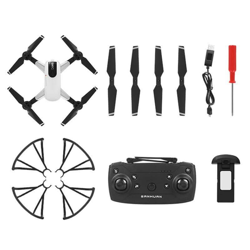 SHRC H1G 1080P 5G WiFi GPS FPV Drone with Follow Me Mode - White, F... - InfinityMarket - altitude - Control - Drone