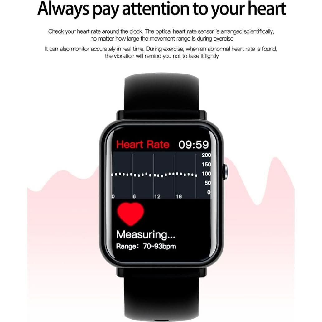 Smartwatch with Call, Alexa, SpO2 Monitor, 100 Sports Modes, IP68 - InfinityMarket - Call - Fitness - Full screen touch