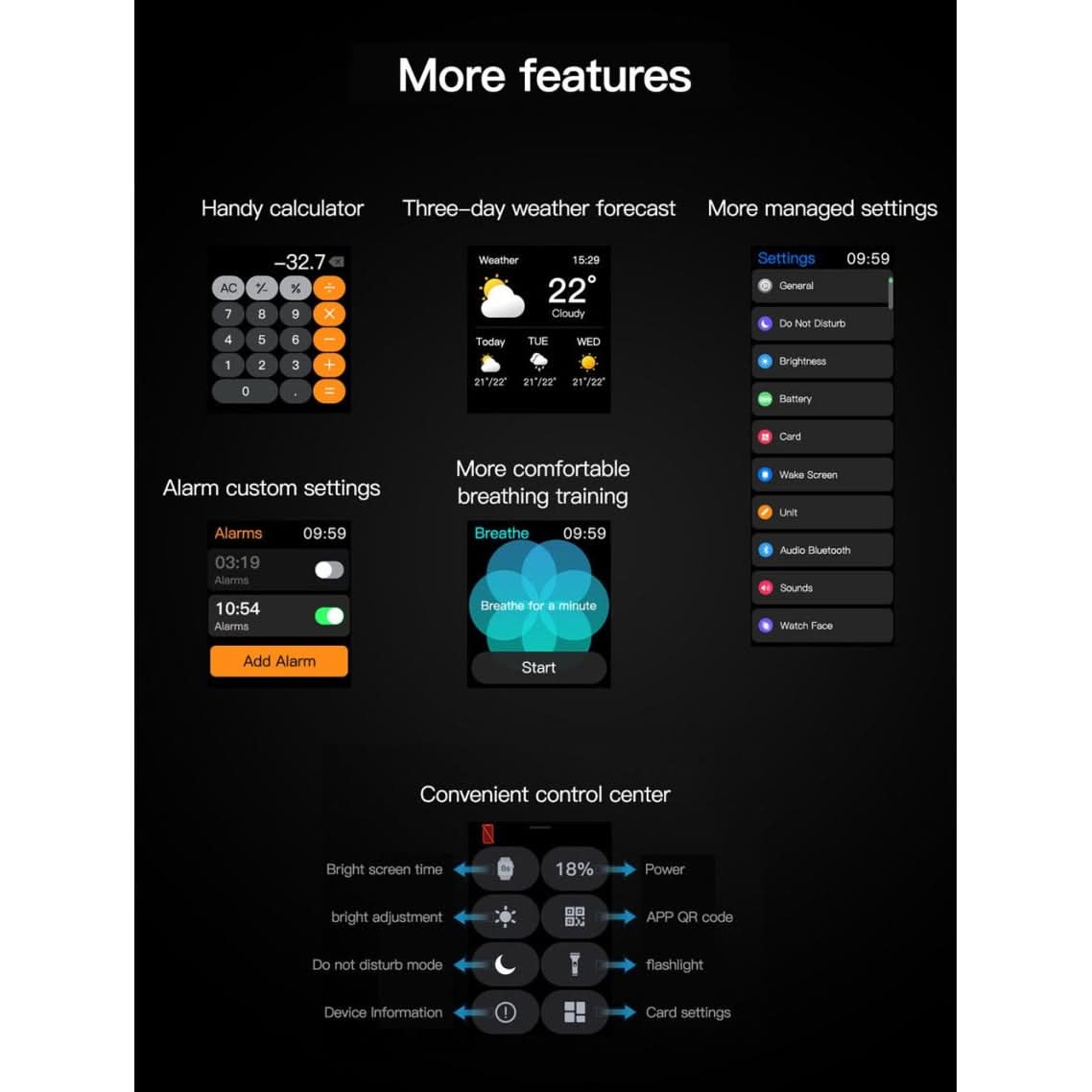 Smartwatch with Call, Alexa, SpO2 Monitor, 100 Sports Modes, IP68 - InfinityMarket - Call - Fitness - Full screen touch
