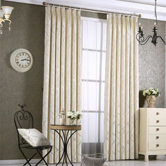 Solid Color Simple Modern Light Luxury Living Room Chenille Blackou... - InfinityMarket - Blackout curtains - curtains - Living room