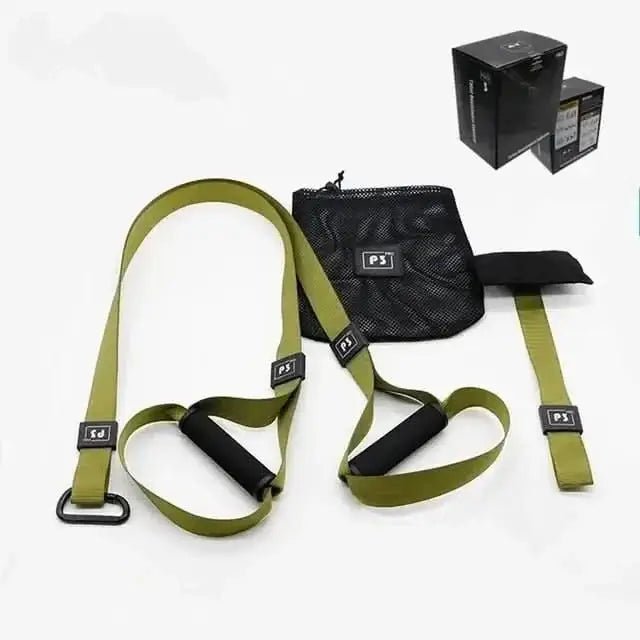 Suspension Training Kit - Home Workout Strap System with Handles, T... - InfinityMarket - Allenamento - Cinghie - Fitness