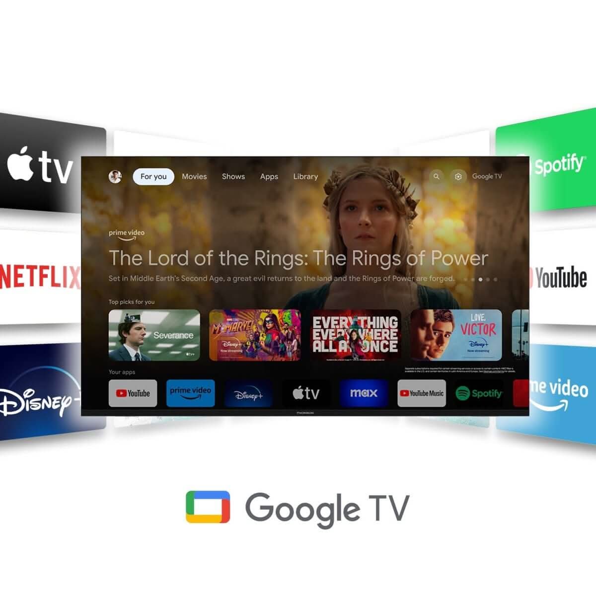 THOMSON 65" LED TV 65UG5C14 SMART Google TV DVB - T2/S2 UHD - InfinityMarket - 4k uhd - Google - google tv