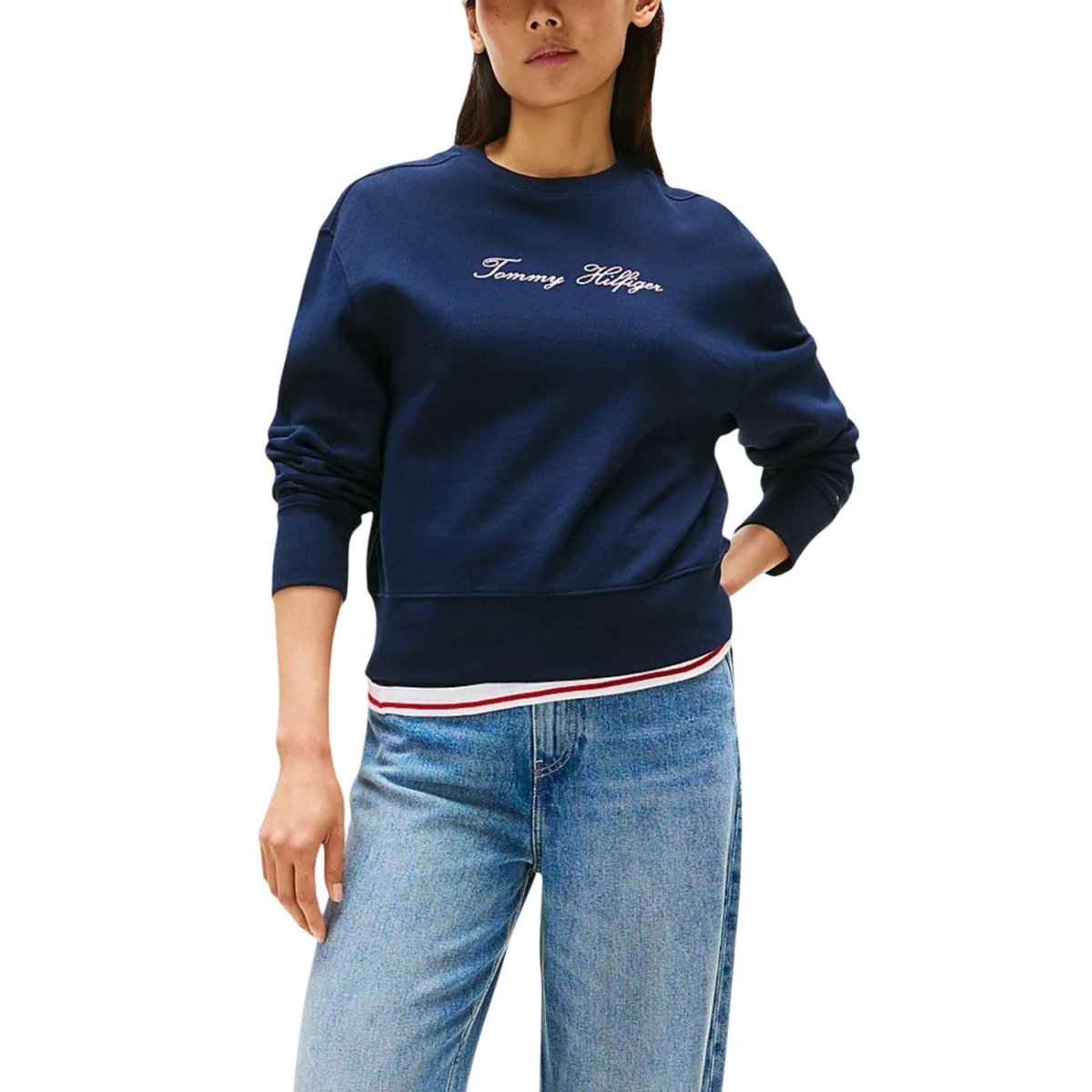 Tommy Hilfiger Felpa Donna - InfinityMarket - Brand_Tommy Hilfiger - Category_Abbigliamento - Color_Blu