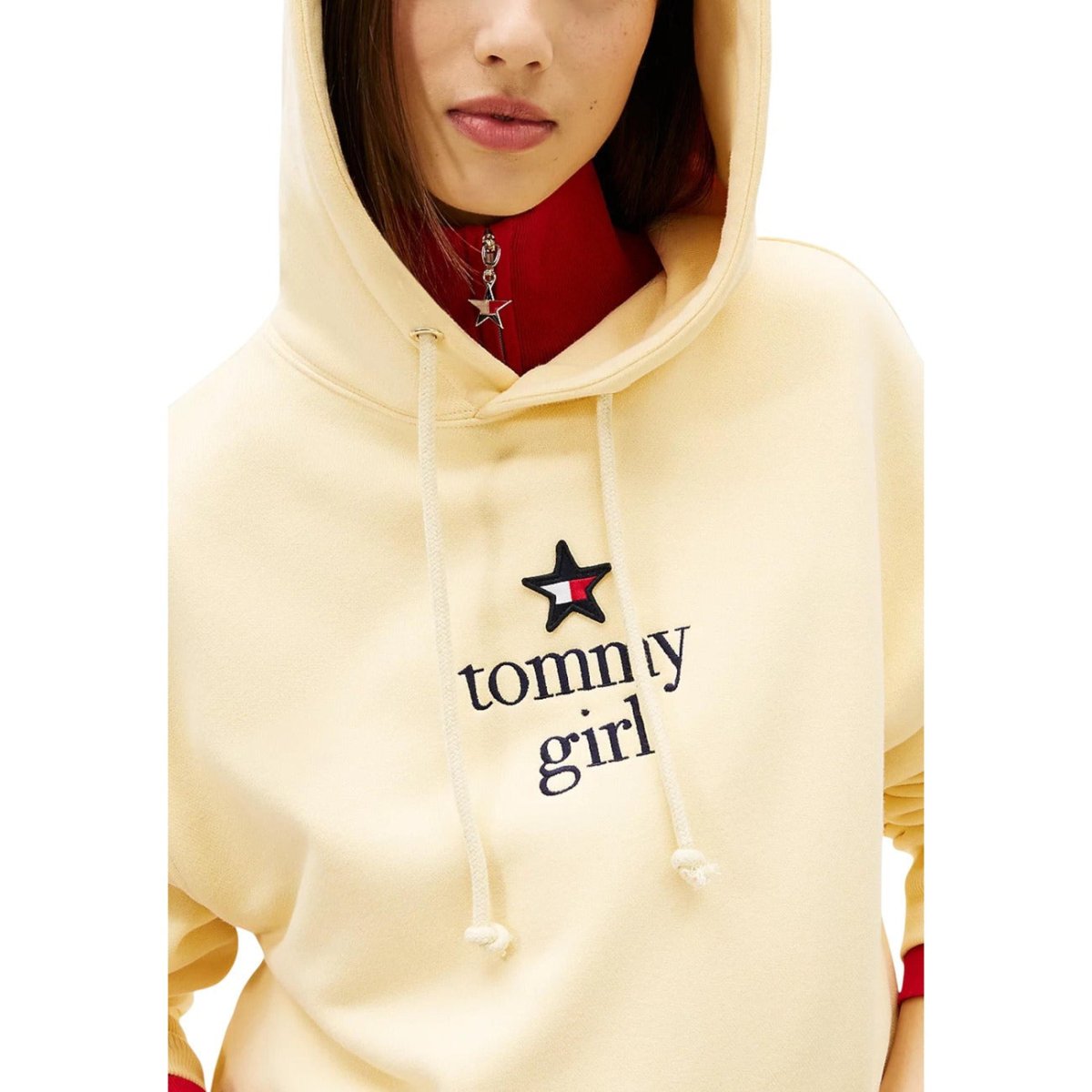 Tommy Hilfiger Jeans Felpa Donna - InfinityMarket - Brand_Tommy Hilfiger Jeans - Category_Abbigliamento - Color_Beige