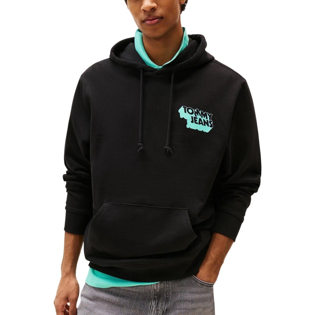 Tommy Hilfiger Jeans Felpa Uomo - InfinityMarket - Brand_Tommy Hilfiger Jeans - Category_Abbigliamento - Color_Nero