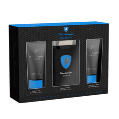 Tonino Lamborghini Acqua Eau De Toilette 125ml Spray Gel De Baño 100ml Balsamo After Shave 100ml - InfinityMarket - 