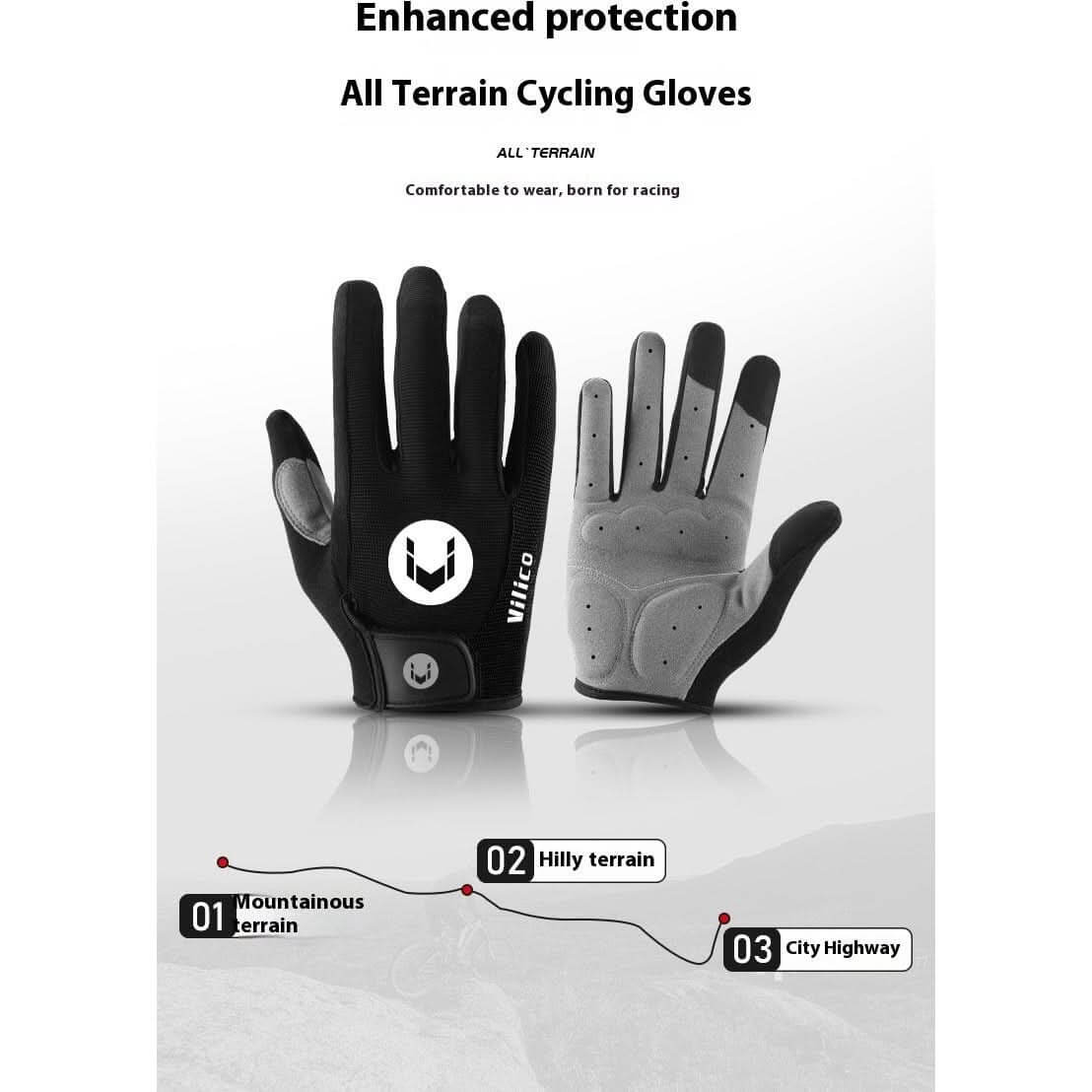Touchscreen Sports Anti Slip Fitness Gloves - InfinityMarket - Cycling - Cycling gloves - 
