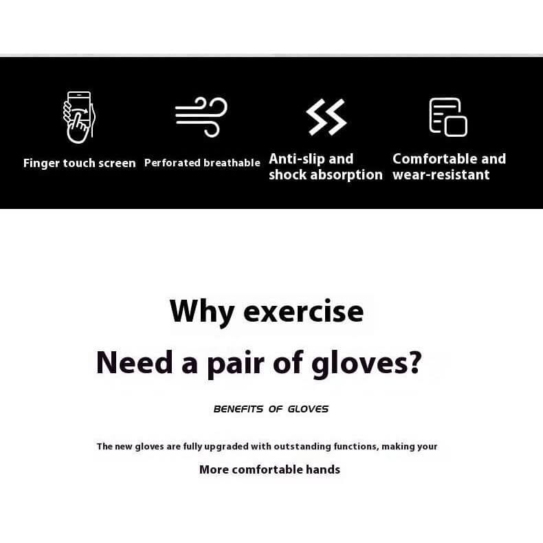 Touchscreen Sports Anti Slip Fitness Gloves - InfinityMarket - Cycling - Cycling gloves - 