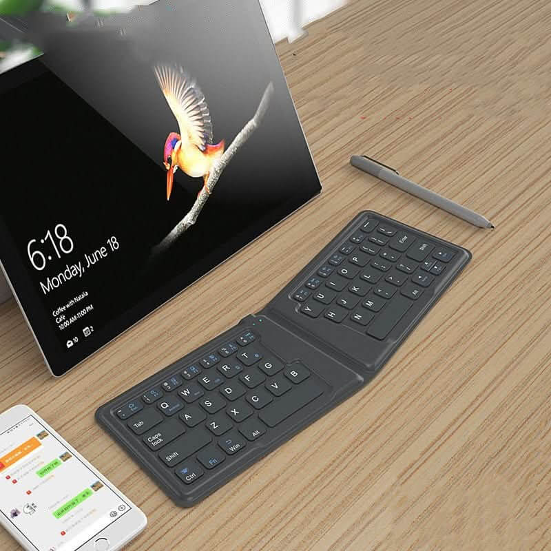 Universal foldable Bluetooth keyboard for iPad, PC, smartphone - InfinityMarket - Computer - Keyboard - Wireless
