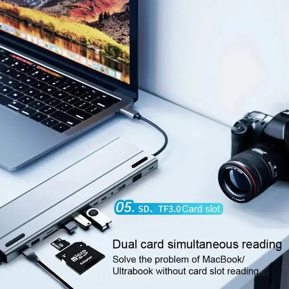 USB C Laptop Docking Station HUB - InfinityMarket - adapter - Connectivity - device
