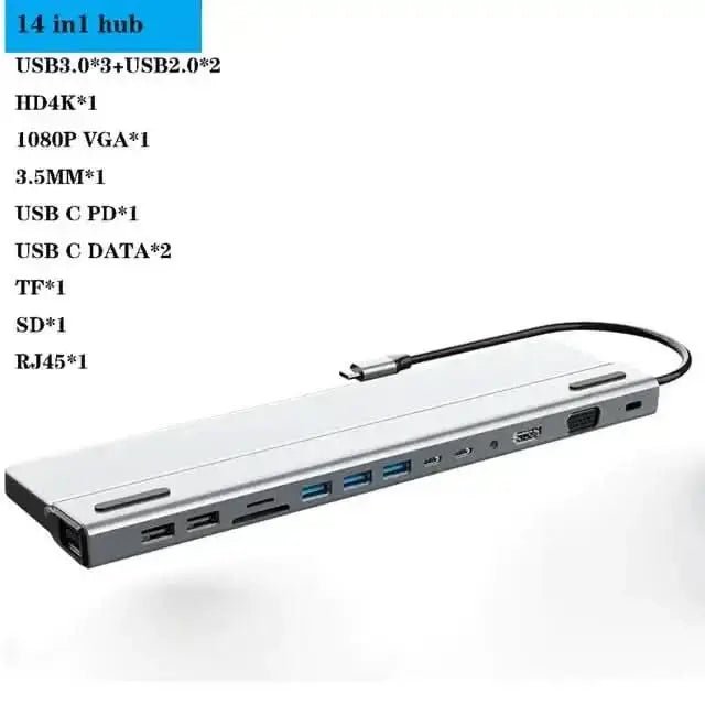 USB C Laptop Docking Station HUB - InfinityMarket - adapter - Connectivity - device