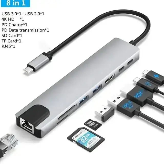 USB C Laptop Docking Station HUB - InfinityMarket - adapter - Connectivity - device