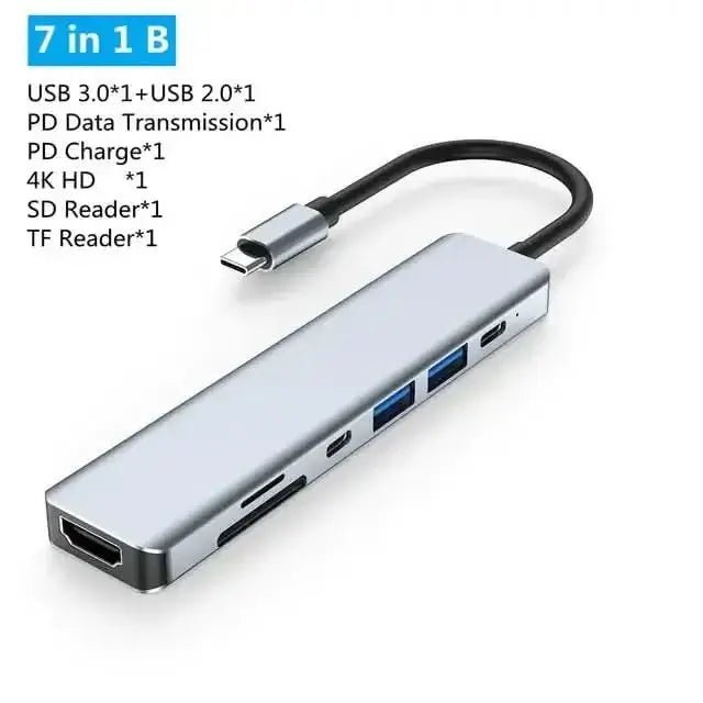 USB C Laptop Docking Station HUB - InfinityMarket - adapter - Connectivity - device