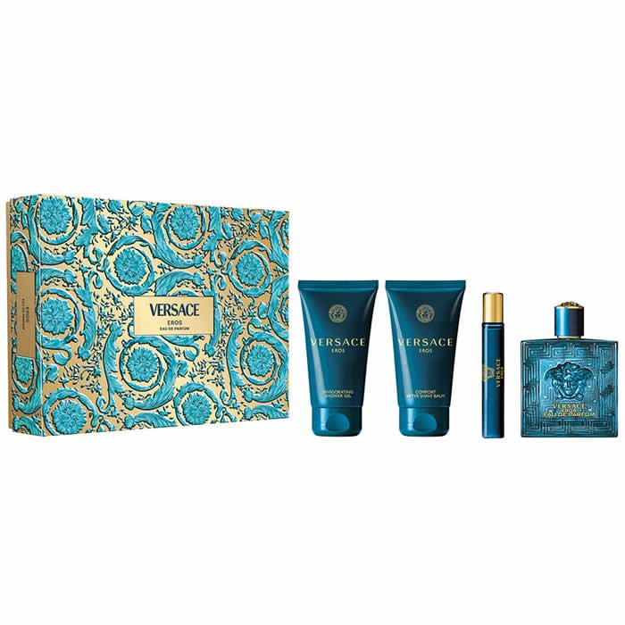 Versace Eros Eau De Perfume Spray 100ml Set 4 Pieces - InfinityMarket - 