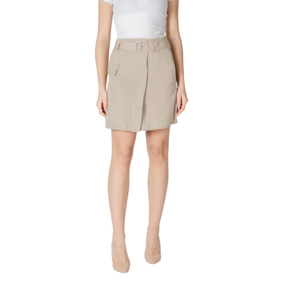 Vila Clothes Gonna Donna - InfinityMarket - Brand_Vila Clothes - Category_Abbigliamento - Color_Beige