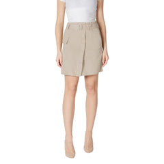 Vila Clothes Gonna Donna - InfinityMarket - Brand_Vila Clothes - Category_Abbigliamento - Color_Beige