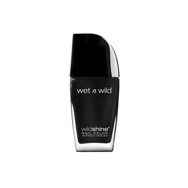 Wet N Wild Wild Shine Nail Color E485D Black Creme - InfinityMarket - 