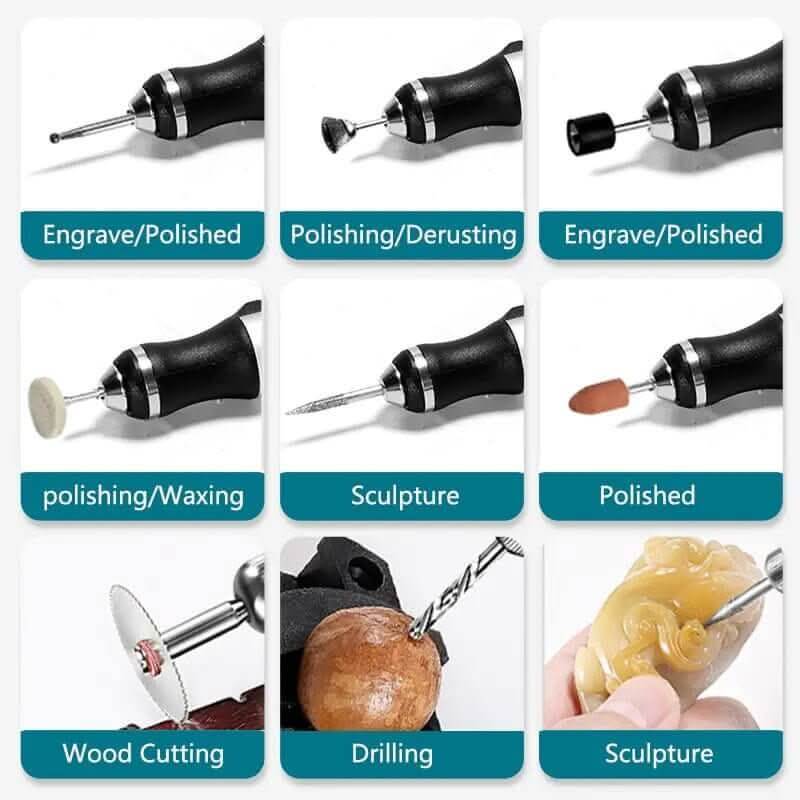 Woodworking Engraving Pen Kit - InfinityMarket - Adjustable - cutting - deburring